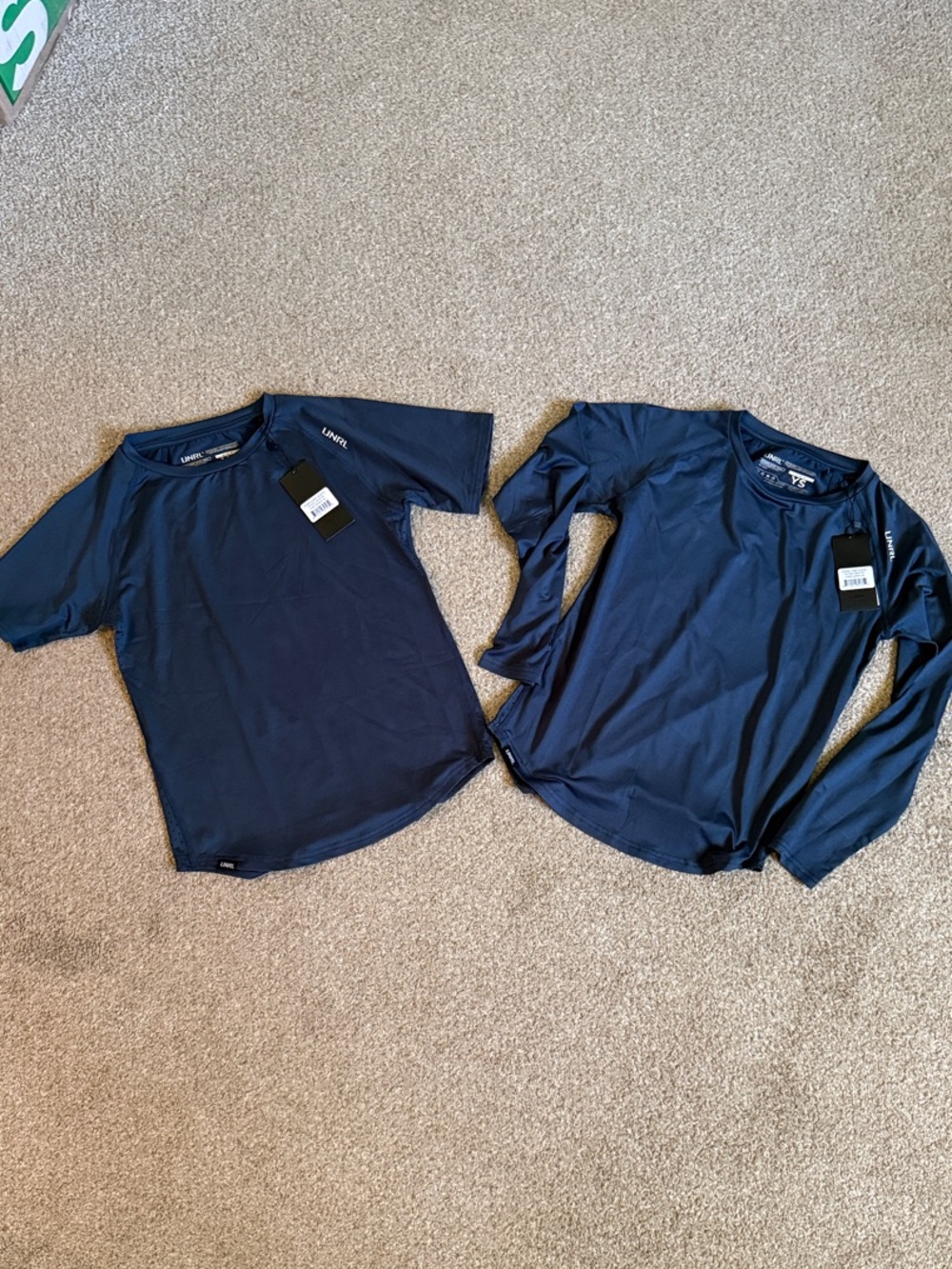Navy Athletic Tee Duo NWT Unrl small youth